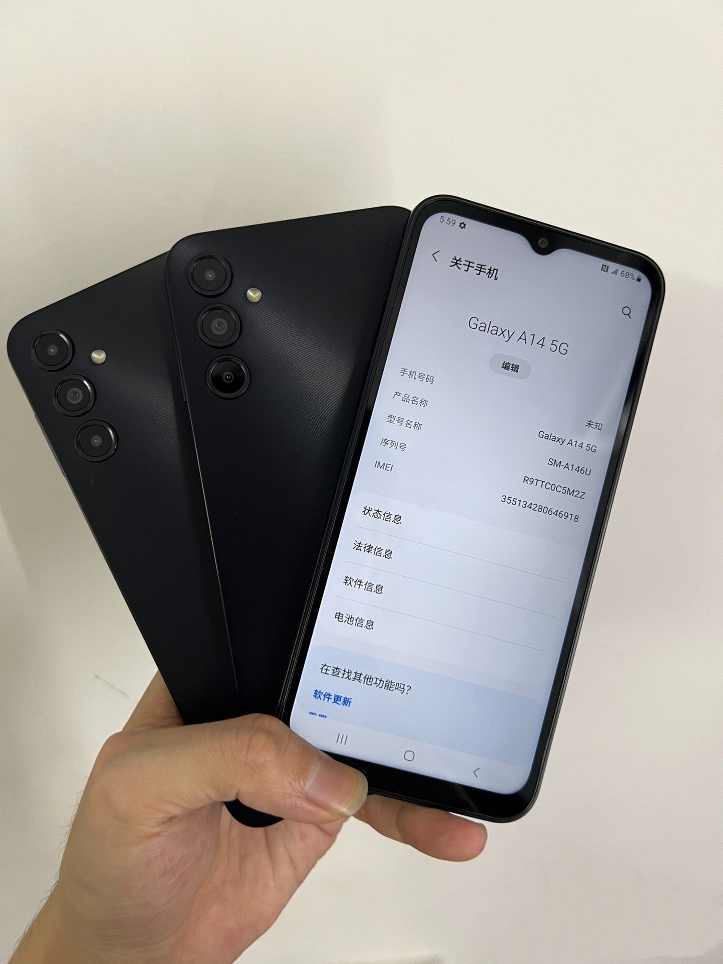 99% new USA version mobile phone For Samsung A14 5G 64GB 5G smartphone unlocked celulares A90 128GB